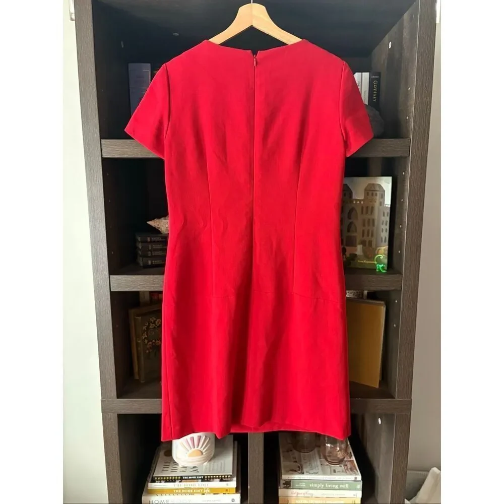 Tahari Arthur S. Levine Dress With Gold Zipper Pocket Size 6